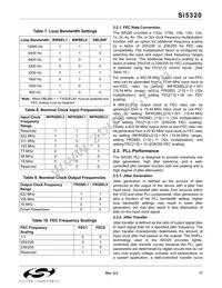 SI5320-F-BC Datasheet Page 17