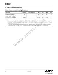 SI5320-H-BL Datasheet Page 4