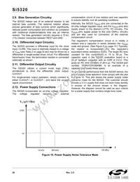 SI5320-H-BL Datasheet Page 20