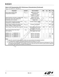 SI5321-F-BC Datasheet Page 14