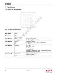 SI5322-B-GM Datasheet Page 22