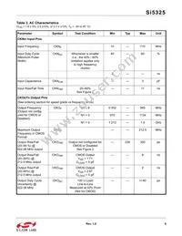 SI5325A-C-GM Datasheet Page 9