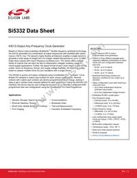 SI5332F-D-GM3 Datasheet Cover