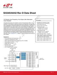 SI5345D-A-GMR Datasheet Cover