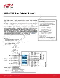 SI5347A-C-GM Datasheet Cover