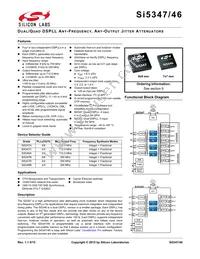 SI5347D-B-GMR Datasheet Cover