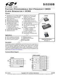 SI5350B-A-GUR Datasheet Cover