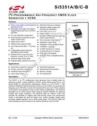 SI5351A-B04486-GT Datasheet Cover
