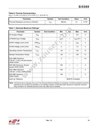 SI5369A-C-GQ Datasheet Page 15