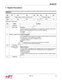 SI5375B-A-BL Datasheet Page 21