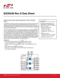 SI5383A-D08447-GM Datasheet Cover