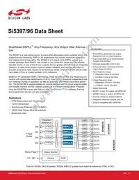SI5397C-A-GM Datasheet Cover