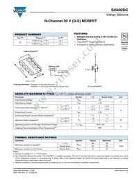 SI5402DC-T1-GE3 Datasheet Cover