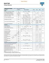 SI5471DC-T1-GE3 Datasheet Page 2