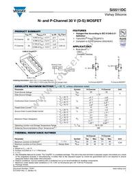 SI5511DC-T1-E3 Datasheet Cover