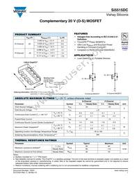 SI5515DC-T1-GE3 Datasheet Cover
