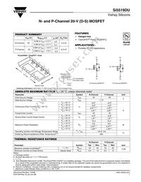 SI5519DU-T1-GE3 Datasheet Cover