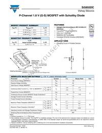 SI5855DC-T1-E3 Datasheet Cover