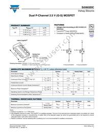 SI5903DC-T1-GE3 Datasheet Cover