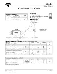 SI6404DQ-T1-GE3 Datasheet Cover