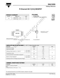 SI6415DQ-T1-GE3 Datasheet Cover
