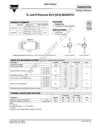 SI6562CDQ-T1-GE3 Datasheet Cover