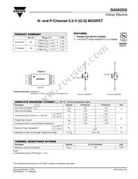 SI6562DQ-T1-GE3 Datasheet Cover