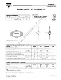 SI6943BDQ-T1-GE3 Datasheet Cover