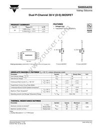 SI6955ADQ-T1-GE3 Datasheet Cover