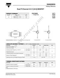 SI6963BDQ-T1-GE3 Datasheet Cover