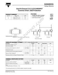 SI6968BEDQ-T1-GE3 Datasheet Cover