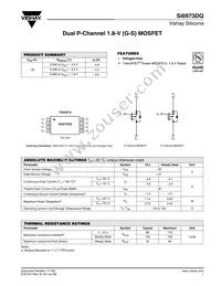 SI6973DQ-T1-GE3 Datasheet Cover