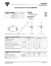 SI6983DQ-T1-GE3 Datasheet Cover