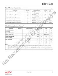SI7013-A20-YM1 Datasheet Page 11