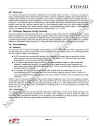 SI7013-A20-YM1 Datasheet Page 17
