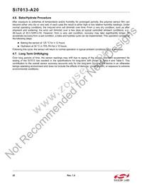 SI7013-A20-YM1 Datasheet Page 20