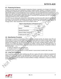 SI7015-A20-GM1R Datasheet Page 17