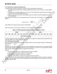 SI7015-A20-GM1R Datasheet Page 20