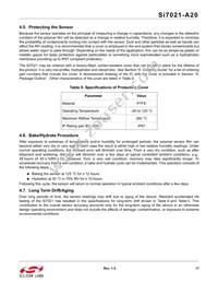 SI7021-A20-YM0R Datasheet Page 17