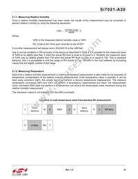 SI7021-A20-YM0R Datasheet Page 21