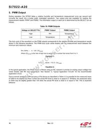 SI7022-A20-YM1R Datasheet Page 16