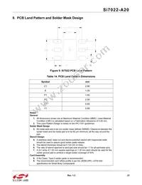 SI7022-A20-YM1R Datasheet Page 21