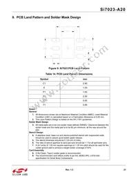 SI7023-A20-YM1 Datasheet Page 21