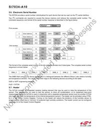 SI7034-A10-IMR Datasheet Page 20