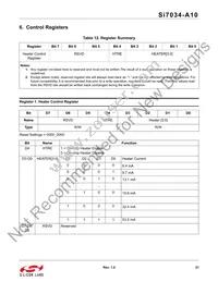 SI7034-A10-IMR Datasheet Page 21