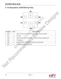 SI7057-A10-IMR Datasheet Page 16