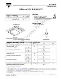 SI7104DN-T1-GE3 Datasheet Cover