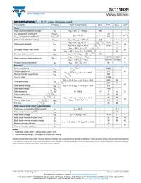 SI7111EDN-T1-GE3 Datasheet Page 2