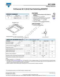 SI7112DN-T1-E3 Datasheet Cover