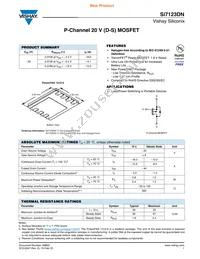 SI7123DN-T1-GE3 Datasheet Cover